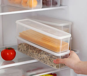 Spaghetti <b>Box</b> Flip <b>Lid</b> Large Capacity Fresh-Keeping Transparent <b>Box</b> Multi-functional <b>Storage</b> Food Grade Kitchen Supplies - Product Image 6