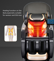 Fauteuil de massage de luxe 4D, fauteuil de massage à gravité zéro, fauteuil inclinable Shiatsu pour tout le corps, pliable, luxe pour la maison et le salon, garantie de 2 ans