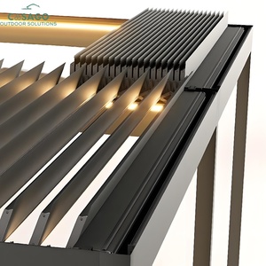 Toldo Retráctil de Alta Gama - Pérgola Eléctrica para Jardines y Yates, Pérgola de Aluminio, Solución para Exteriores Resistente a la Intemperie - Product Image 2