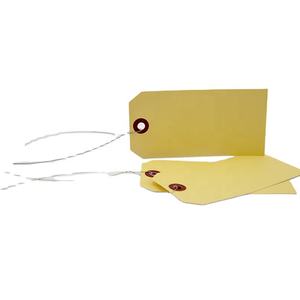 Étiquette volante avec logo personnalisé en gros Étiquettes d'expédition en papier de Manille avec <span class=keywords><strong>fil</strong></span> de fer - Product Image 2