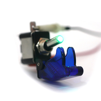 Interrupteur à bascule de sécurité à verrouillage SPST 20A 12V 6P avec éclairage LED et capot de protection