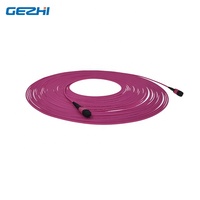 Magenta-cable de fibra óptica MPO de 12 núcleos, conector hembra a hembra, multimodo OM4, para maletero Elite de 1M, 2M, 5M, 10M, 20M, 50M