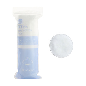100% <span class=keywords><strong>coton</strong></span>, vente chaude, 100 pièces OEM/ODM, tampons démaquillants en <span class=keywords><strong>coton</strong></span> doux à 3 couches, outil de nettoyage cosmétique pour le visage - Product Image 3
