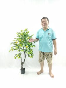 ต้นไม้ปลอมจำลองใบเล็กยาว130ซม. ทำจากพลาสติกและลวดเหล็ก - Product Image 2