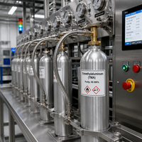 Triméthylaluminium (TMA) pour photovoltaïque au silicium et revêtement ALD Al2O3, qualité électronique 6N, précurseur, fournisseur vérifié, en stock