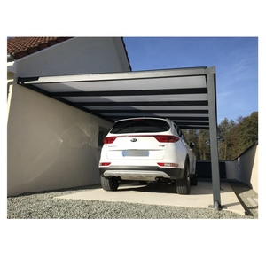 De lujo moderno de lujo de aluminio pérgola cochera de aluminio/alu Carport tejado de vidrio - Product Image 4