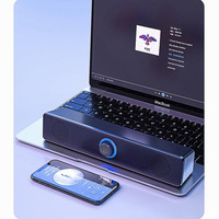 Système audio domestique compact à bande longue pour ordinateur de bureau, haut-parleurs doubles activés, son puissant