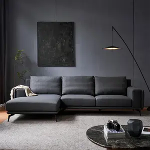 Conjunto de sofá reclinável Caruso de madeira minimalista de alta qualidade, sofá luxuoso extensível para uso em casa, fazenda e bar