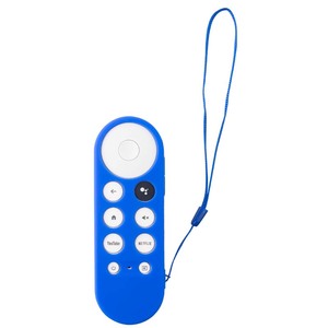 Coque en silicone de couleur bleue pour Google <span class=keywords><strong>Chromecast</strong></span> <span class=keywords><strong>TV</strong></span> étui à télécommande vocale effet fluorescent la nuit housse de protection à distance souple - Product Image 2