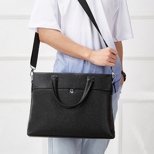 Mochila de Gran Capacidad, Logotipo Personalizado, Maletín de Negocios para Viajes, Bolso de Hombro de Cuero Genuino Resistente para Hombre, Bolso para Portátil - Product Image 4
