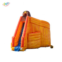 Toboggan aquatique gonflable avec échelle d'escalade pour location de parc aquatique, fête, événement extérieur