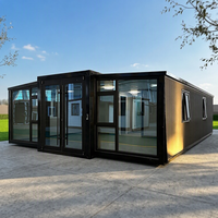 Maison conteneur extensible personnalisable en couleur 40 pieds/20 pieds/30 pieds, villa préfabriquée moderne 4 chambres, appartement, maison portable