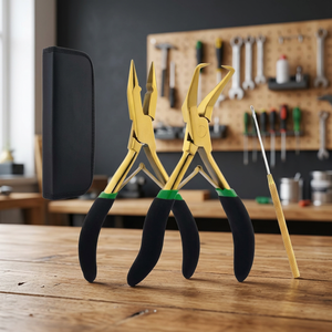 Professional Hair Extension <b>Pliers</b> <b>Set</b> Steel High Quality Strong Hold Customizable Hair Wigs Making Tools Manufacturer Sialkot - Product Image 3
