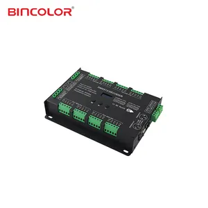 BincolorデジタルディスプレイRDMサポート8ビット16ビットRGBRGBWDMXからPWMデコーダー32チャンネルLEDストリップDMX512デコーダー