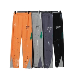 Fabricant de vêtements, vente en gros personnalisée de pantalons de survêtement en molleton français, pantalons de survêtement personnalisés avec graffitis, pantalons de survêtement évasés pour hommes, style streetwear - Product Image 2