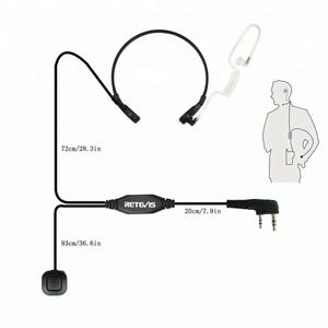 <span class=keywords><strong>RETEVIS</strong></span> 2 PIN Garganta MIC Radio Auricular PTT Auriculares para Kenwood <span class=keywords><strong>RETEVIS</strong></span> WOUXUN TYT BAOFENG 888s UV5R WOUXUN PUXING LINTON Radios - Product Image 2