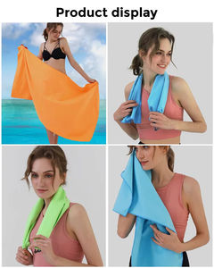 Taşınabilir büyük yumuşak plaj Yoga kaymaz hızlı kuruyan ter emici Mini 2 taraflı spor spor havlu - Product Image 4