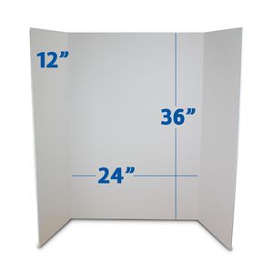 Panneaux en mousse pour présentations, fêtes scientifiques, projets scolaires, expositions événementielles et panneaux d'affichage pliables - Blanc - Product Image 4