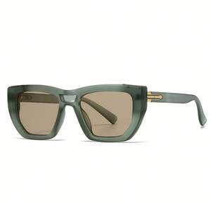 Gafas de Sol con Logotipo Personalizado, Moda 2025, Montura Grande, Lentes Degradadas, Protección UV400, Remaches, Estilo Ojo de Gato, para Hombre y Mujer - Product Image 1