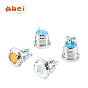 ABEI Blau Rot Grün Gelb Weiß 12 v1 Leucht lampe 16mm konkave Metall-LED-Anzeige lampe für Auto - Product Image 3