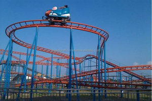 เครื่องเล่นสวนสนุกกลางแจ้ง รถไฟเหาะตีลังกาแบบแขวนลอย Crazy Mouse อุปกรณ์สวนสนุกสำหรับขายสำหรับสวนสนุก - Product Image 4