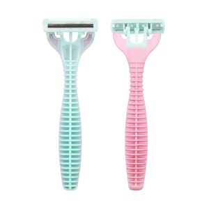Dao cạo dùng một lần ba lưỡi màu sắc tươi an toàn của phụ nữ sử dụng - Product Image 5