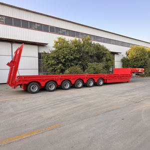 3 4 5 סרס חובה כבדה 40 60 80 100 120 טון הידראולי טיפה טיפה טיפה gooseneck מיטה נמוכה לועדר חצי טריילר מחיר - Product Image 2