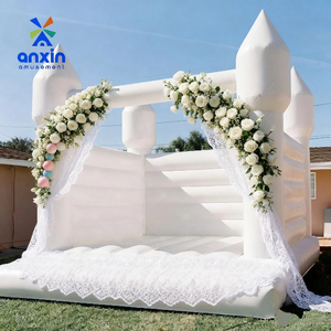 Château gonflable extérieur en PVC blanc avec souffleur, jouets gonflables comprenant une maison de rebond à vendre - Product Image 3