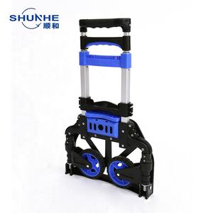 Meilleure vente de camion à main FW-90SNA chariot à bagages portable en aluminium capacité 60kg avec panier en option camion à main pliable à deux roues - Product Image 2