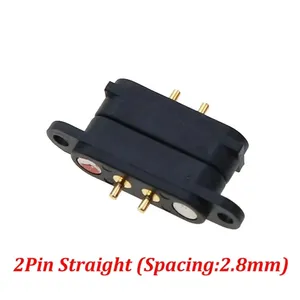 1 paire de connecteurs magnétiques Pogo Pin 2/3/4/5Pin Pitch 2.2/2.5/2.54/2.8mm Spring Loaded Pogopin Male Female Contact Strip