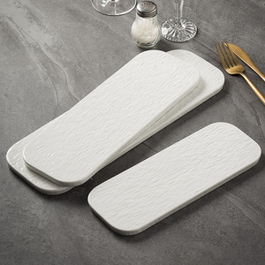 Piatto Quadrato in Ceramica Bianca Opaca per Bistecche, <span class=keywords><strong>Piatti</strong></span> Freddi, Insalate, Pasta, Torte, Dessert, Vassoio <span class=keywords><strong>di</strong></span> <span class=keywords><strong>Servizio</strong></span> per Buffet - Product Image 2