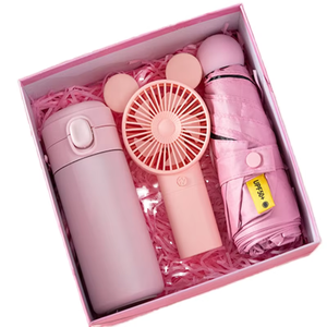 Set Hadiah Ramah Lingkungan untuk Wanita, Pernikahan, Promosi Perusahaan, Barang Unik: Botol Stainless Steel, Payung, Handuk - Product Image 4