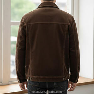 سترة عمل رجالية مخصصة من القطن المغسول 100٪ بتطريز آلي صديق للبيئة ومضاد للبكتيريا - Product Image 2