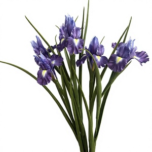 Flores Artificiales de <span class=keywords><strong>Iris</strong></span> de Seda Alice, Plantas Decorativas de Alta Gama en Maceta para Sala de Estar, Hotel, Fotografía al Aire Libre y Arreglos Florales - Product Image 1