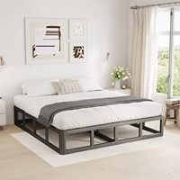 Heavy Duty California King Metall bett rahmen Robuste Stahl latten stütze Plattform Bett rahmen Matratze Foundation