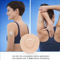 Patch de fixation étanche hypoallergénique de qualité médicale pour capteur CGM, compatible Libre 2