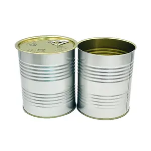 Wholesale Food Grade Tin Can Manufacture Tomato Paste Metal Empty Tin Can With Easy Open Lid For Food Packaging Canned Food