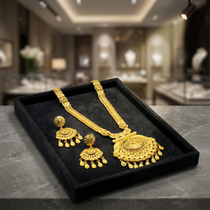 Juego de Collares Largos Chapados en Oro de 14K, 18K y 24K al por Mayor, Conjunto de Joyería de Latón Dorado de Moda, Diseño Tradicional - Product Image 4