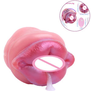 Cangkir masturbasi penggetar bibir seksi untuk pria mesin penghisap klimaks seks oral untuk pria - Product Image 1