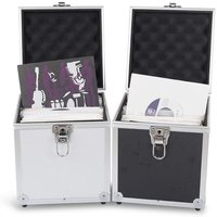 7 ''10'' 12 ''Boîte de rangement pour album de disques vinyles Caisse de CD LP en aluminium