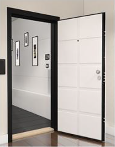 TECHTOP Portes Acier Haute Performance Antirouille Ignifuge pour Espaces Résidentiels Commerciaux <span class=keywords><strong>Serrure</strong></span> Sécurisée Insonorisée - Product Image 5