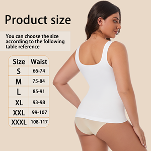 Body Modellante Senza Cuciture da <span class=keywords><strong>Donna</strong></span> con Spalline Larghe e Scollo Quadrato, Taglie Forti, per <span class=keywords><strong>il</strong></span> Commercio all'Ingrosso - Product Image 6