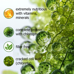 Comprimés de Spiruline et Chlorelle OEM ODM à paroi cellulaire brisée, riches en chlorophylle, pour le bien-être et le soutien digestif complet - Product Image 3