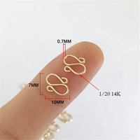 Pas de ternissure GF 14K or rempli de fermoirs en forme de S pour Bracelet collier résultats de bijoux bijoux accessoires de bricolage