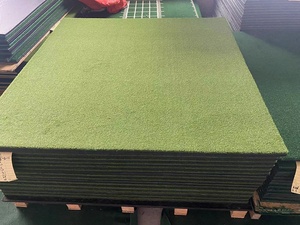 Tapete de Práctica de Golf Bicolor Verde para Campo de Práctica, Tapete de Golpeo para <span class=keywords><strong>Simulador</strong></span> de Swing de Golf para Interiores y Exteriores - Product Image 5