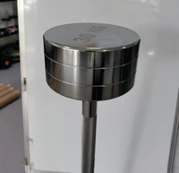 Barre de musculation droite chromée personnalisée avec logo, 10KG-50KG, électroplaquée, pour la musculation en salle de sport