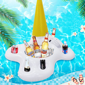 PVC Inflatable Cup Holder White Floating Ice Tray Summer Pool Accessory - Product Image 5