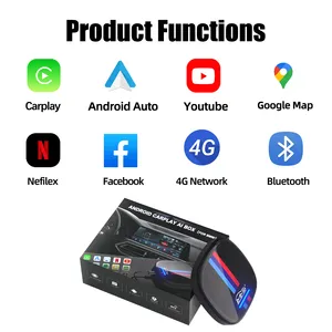 JoyeAuto mmb Carplay Ai kutusu Android 10 multimedya Video MMB CarPlay Ai kutu için BMW ile fabrika için Apple CarPlay iDrive6-8