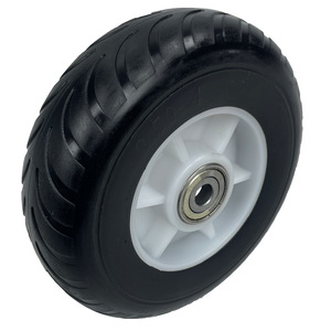 Solid Pu Foam Wheel 2.50-4 Inch With Ball Bearing High Load Capacity For Caster Wheels - Product Image 1