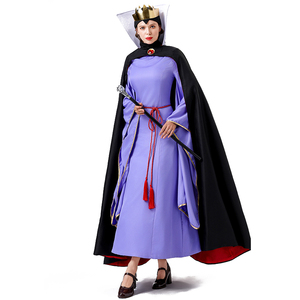 Costumi adulti di Halloween matrigna regina COS abito fiabe malvagia regina Anime Make up abito con mantello - Product Image 5